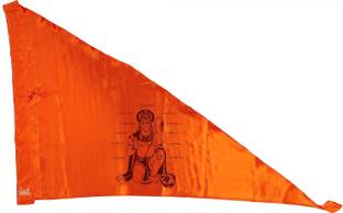 la jarden Bajrangbali / Hanumanji / Jai Shree Ram Printed Bhgwa Dhwaj / Pataka Religious, Spritual Celebration purpose Orange color (Large Size 36x54inches) Triangle Outdoor Flag