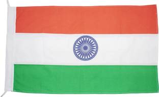 Ovicart Pure Cotton Indian National Flag with Rope/Toggle of Size of 2x3 ft Rectangle Outdoor Flag