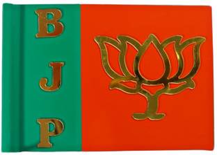 Krishna Art Flc BJP Flag Rectangle Car Window Flag