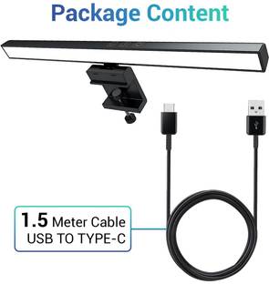 amaz SmartGlow LED Monitor Light Bar USB Type-C | Anti-Glare Eye-Care Desk Lamp Flash