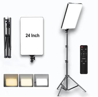 TechBlaze 24" Camera LED Light Kit for Photography & Video Ring Light with Tripod Stand Flash