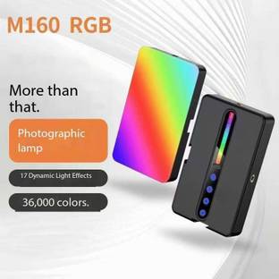 RETRACK M160 Pokcet Fill Light Color RGB Lights,1800mAh Rechargeable,Dimmable 3 ColdShoe Flash