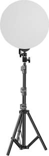 FKU 12inch LED Round Fill Light with Touch Assist with 9ft Tripod Flash
