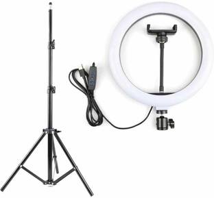 JUMPO Ring Light 10" With 7 Feet Tripod Stand For Making Reels, Photography Tripod