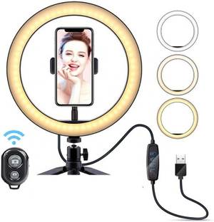 Planetoid 26cm Dimmable LED Studio Camera Ring Light with Wireless Bluetooth Remote Ring Flash