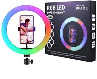 Inorvo 8 Inch Premium Ring Light USB Powered RGB Color Changing Ring light Ring Flash