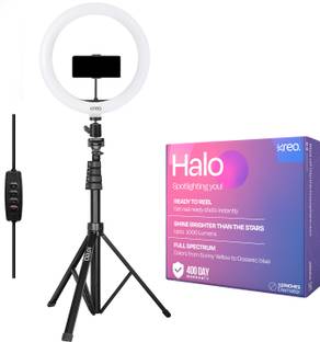 Kreo Halo 12 Inch Ring Light With Tripod, Reels Set, 3 Modes, Video Maker Ring Flash