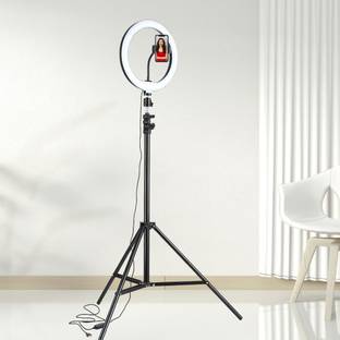 OneXsale Live Stream10 inch Ring Light with 7 feet Tripod Stand Ring Flash