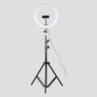 airtech LED Ring Light with Adjustable Tripod Stand and Phone Holder for Live Streaming Ring Flash