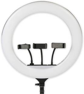 Hold up 46cm Ring light with 3 mobile holder Ring Flash