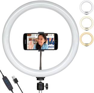 ZAXART 10 inch Selfie LED Ring Light Ring Flash (White&Black) Ring Flash