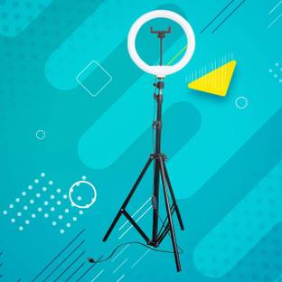 FLAMPER Camera 7 Ft Stand with Ring light for Making video and reels & Photo Ring Flash