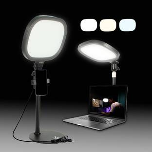 Kreo Slab Fill Light Video Light with Stand and Adjustable Temperature and Brightness Ring Flash