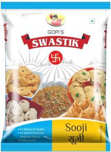 SWASTIK Sooji/Semolina | High in Fiber & Protein | For Upma, Halwa, Dosa & Idli