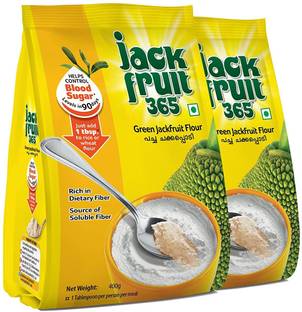 Jackfruit365 Green Jackfruit Flour ( 2 Packs of 400g )