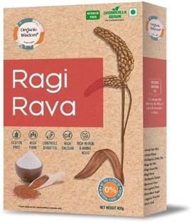 Organic Wisdom Organic & Gluten Free Ragi Rava (Finger Millet) | Controls Diabetes