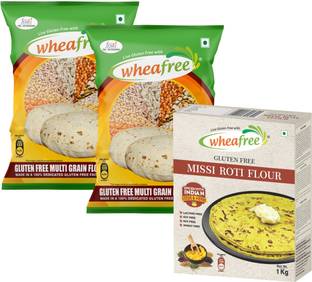 wheafree Gluten Free Missi Roti Flour (1Kg) + Gluten Free (1Kg each) Combo Pack
