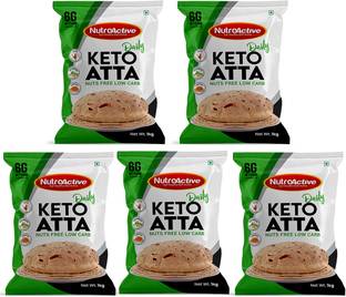 NUTROACTIVE Keto Atta Daily nuts free low curb atta for weight loss