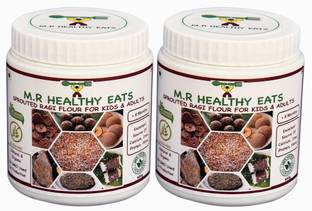 m.r healthy eats Homemade Sprouted Ragi Flour For Kids & Adults in Eco Friendly Tin 800 g