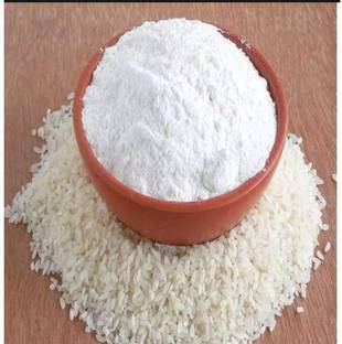 sish desi Organic White Rice Flour | Atop Chawal Ka Atta | Pithe Puli, Dosa, Idli, Pancake
