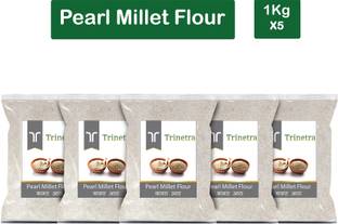 Trinetra Best Quality Bajra Atta (Pearl Millet Flour)-5Kg (Packing)