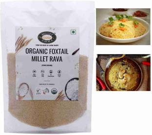 MILLET AMMA Organic Foxtail Millet Rava, Stone Ground, Vegan free, Gluten free