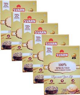 Svarn Foods High Protein Atta Sprouted Whole Wheat Flour, Stone Ground, Super Soft Chapatis