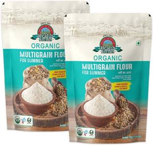 HealthFields Organic Multigrain Flour For Summer Blend with Millets and Grains