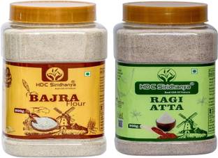 HDC SIRIDHANYA Organic Sprouted Ragi And Roasted Bajra Flour