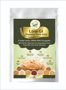 Simply Jaivik Low GI Diabetic Care Atta – Multi-Grain High Fiber Flour for Weight Management