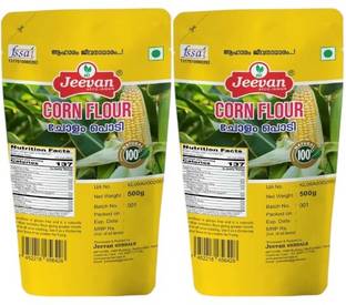 Jeevan Corn Flour, Pure and Natural, Ideal for Baking and Cooking, Natural Corn Starch