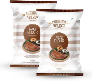 Premium Select 100% Pure Ragi Flour, Finger Millet Atta, Kelvaragu Flour, Nachni Atta