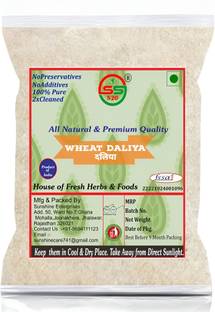 SS520 Daliya 1 kg. Broken Wheat Gehun ka Dalia Rava For Lapsi, Upma, Porridge, Khichdi