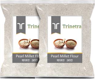 Trinetra Best Quality Bajra Atta (Pearl Millet Flour)-500gm (Pack Of 2)