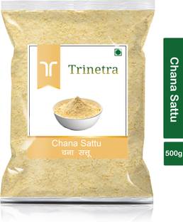 Trinetra Chana Sattu (Roasted Chana Powder)- 500gm Pack
