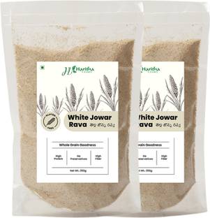 HarithaFoods Jowar Rava | 100% Natural & Gluten-Free | High in Protein & Fiber,