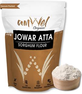 Amwel Organic Jowar Atta | Sorghum Millet Flour | 450g x 5pc | Gluten Free Low GI