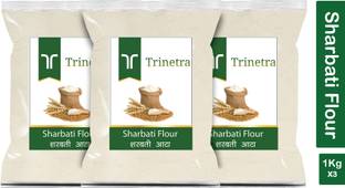 Trinetra Best Quality Sharbati Flour (Sharbati Atta)-3Kg