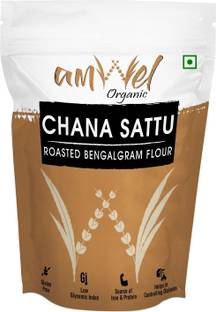 Amwel Organic Chana Sattu 450g - Roasted Bengal Gram Flour - High Protein चना सत्तु