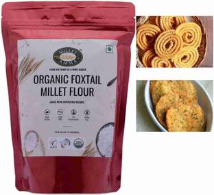 MILLET AMMA Organic Foxtail Millet Flour, Unpolished Millet, High Fiber & Rich in Iron