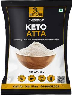 NUTROACTIVE Keto Atta (1g Net Carb Per Roti ) Extremely Low Carb Flour - 1kg