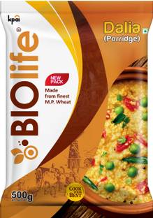 BIOLIFE Natural Wheat Daliya/Porridge Made From MP Wheat High in Fiber & Rich in Protein