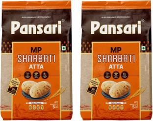 Pansari 100% Natural, Healthy & Tasty MP Sharbati Atta|With Glutten & Preservative Free