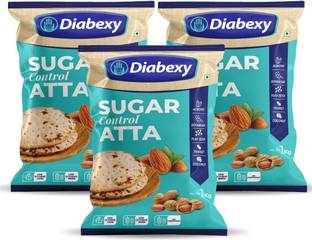Diabexy Diabetic food product Atta Sugar Control for Diabetes - 1kg (Pack of 3)