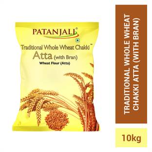 PATANJALI Chakki Atta, Whole Wheat with Bran, Genhu ka Atta, Organic Flour