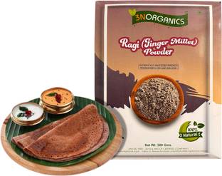 3norganics Organic Ragi Flour/Finger Millet/Nachni Flour | Chemical Free & Pesticides Free