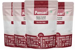 Pansari 100% Natural, Healthy & Tasty Ragi Atta|With Glutten & Preservative Free