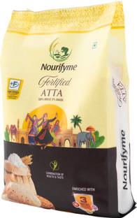 NOURIFYME Fortified Atta Whole Wheat Flour Enriched with Iron, Folic Acid & Nutrients