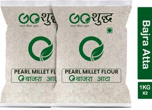 Goshudh Bajra Atta (Pearl Millet Flour) -1Kg Each (Pack of 2)