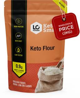 Lo! Foods Keto Atta (No Soya) | 1g Net Carb per Roti | Keto Flour for Keto Diet Roti
